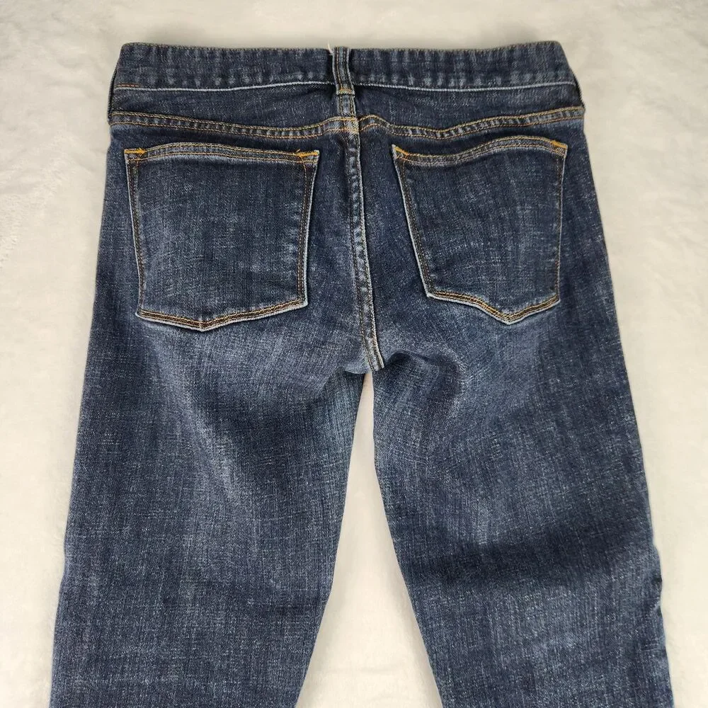 J. Crew Toothpick Skinny Jeans Womens 25 Denim Stretch Low Rise 5‎ Pocket Pants